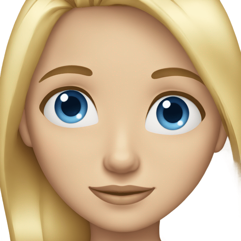 genmoji：金发女孩，蓝眼睛