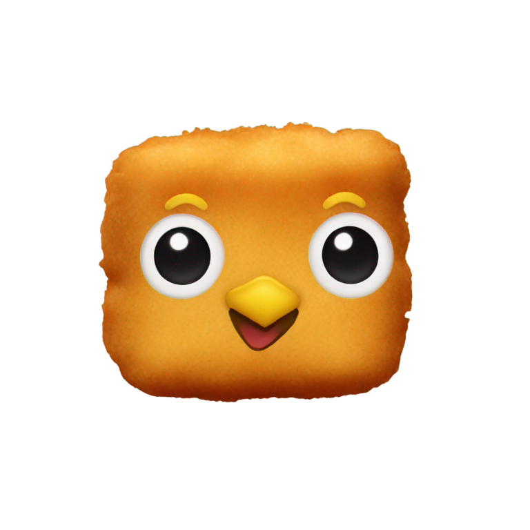 genmoji : Nuggets de poulet avec un visage