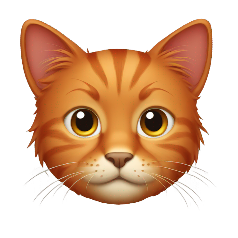 genmoji：红色长毛猫