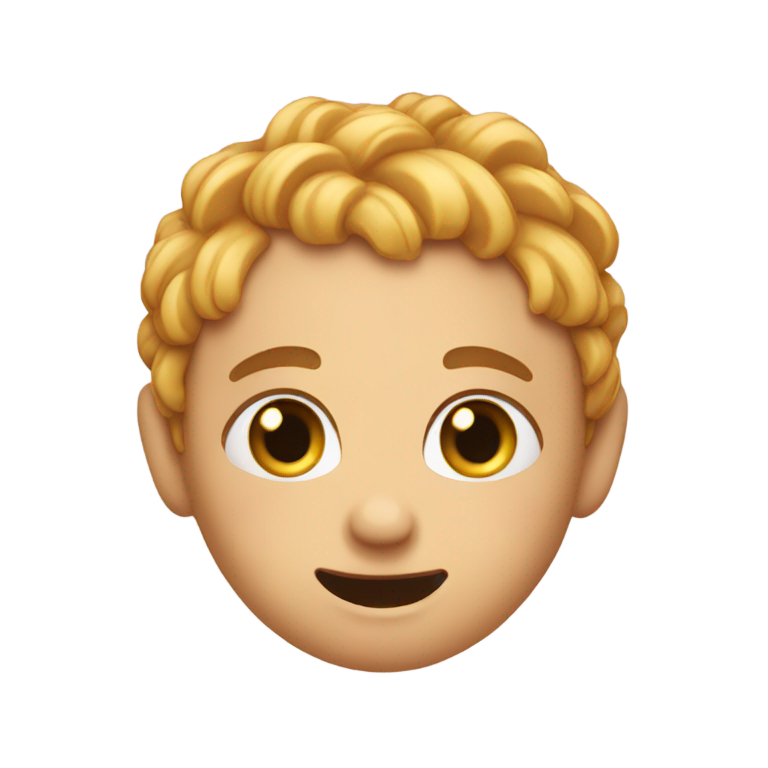 genmoji : a nodding head emoji but with a cute little finger bite