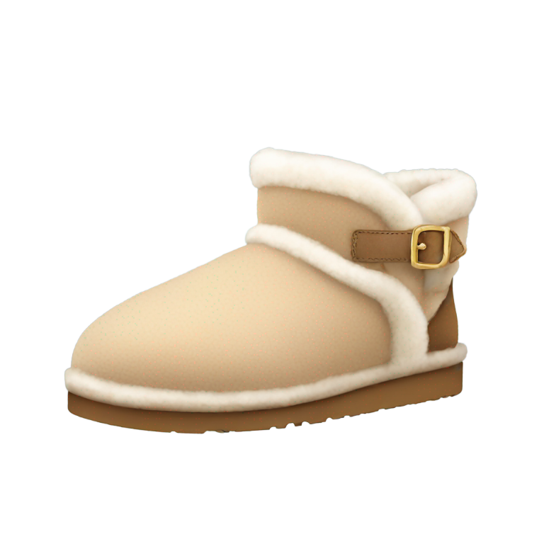 genmoji: ugg slippers