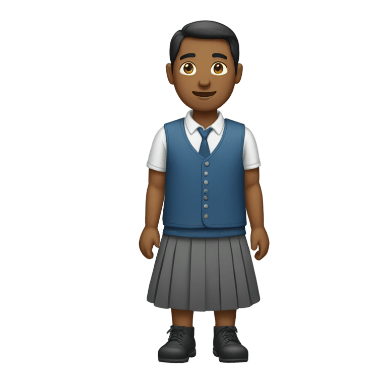 絵文字：men wearing skirt