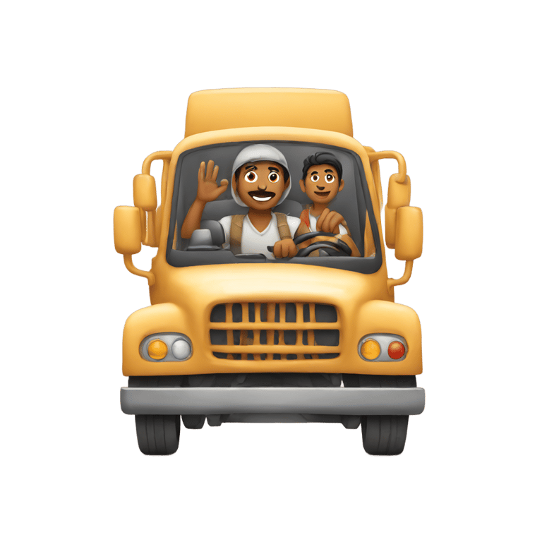 genmoji：印度司机驾驶卡车