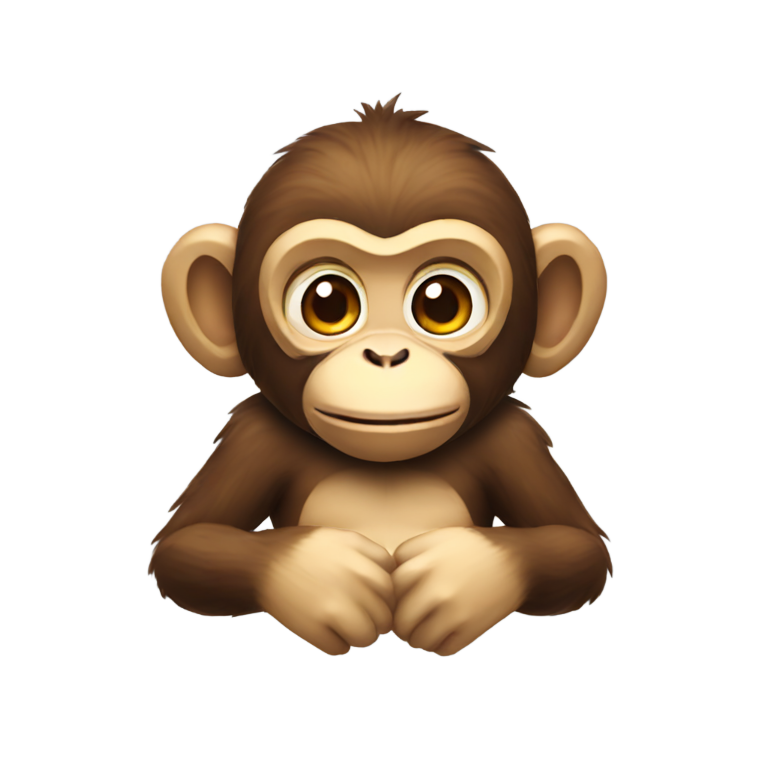genmoji : Un singe qui joue à des jeux vidéo