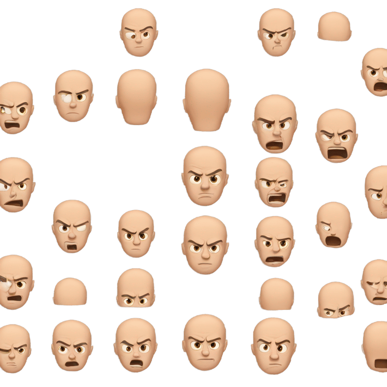 genmoji：无头人生气的脸
