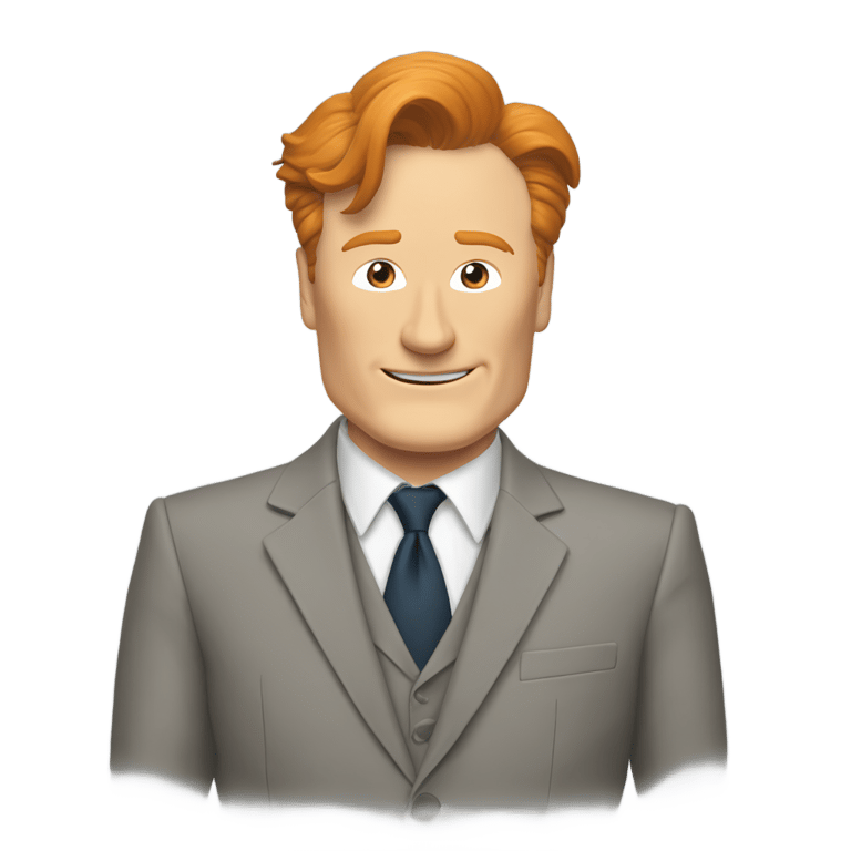 genmoji：conan o’brien suit jacket