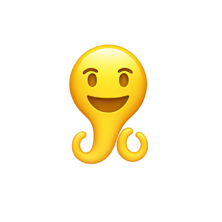 絵文字：ペニスのある笑顔の顔
