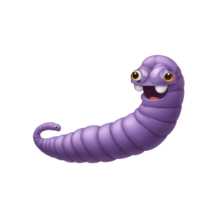 絵文字：A worm