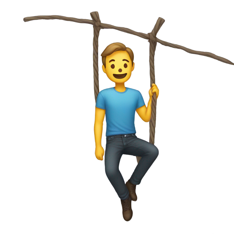 genmoji : Un homme se pend pour se suicider