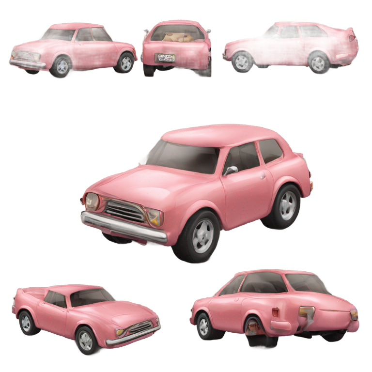 genmoji : Cochon Pepa turbo V8 intercooler charge en cuivre