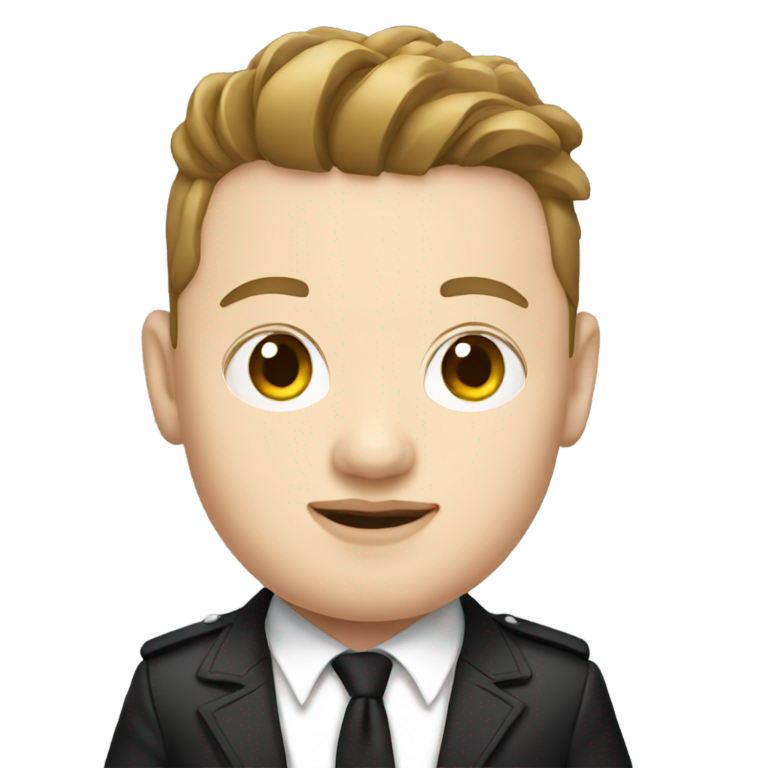 genmoji : John Newman portant une jupe