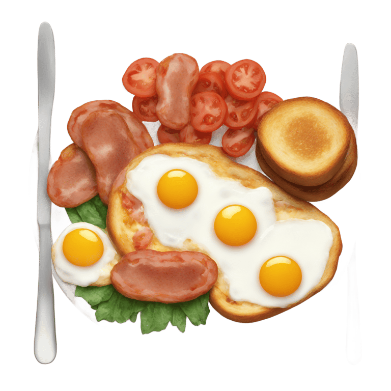絵文字：Full English breakfast