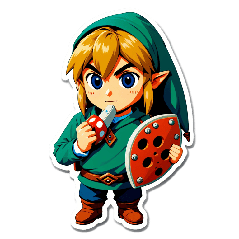 genmoji: Link using an ocarina