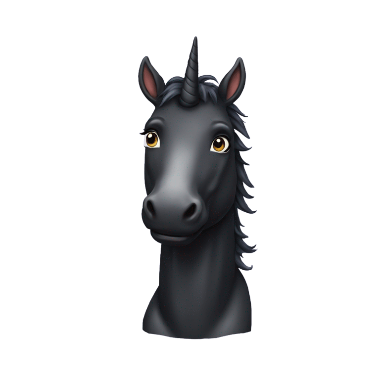 genmoji：黑色独角兽