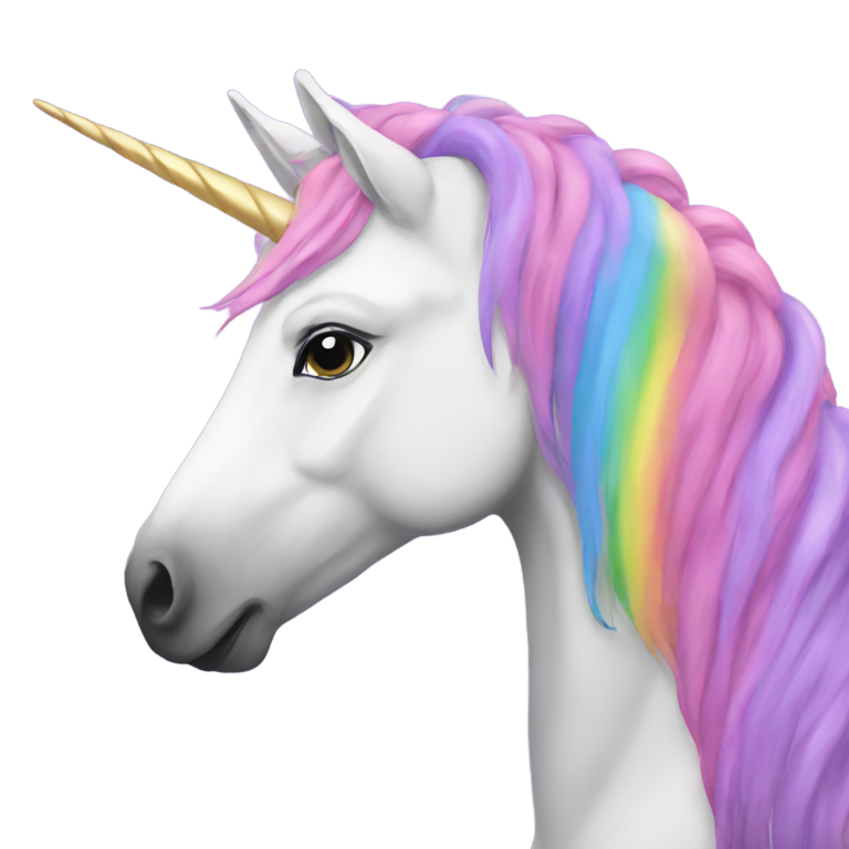 genmoji : Licorne LGBTQ