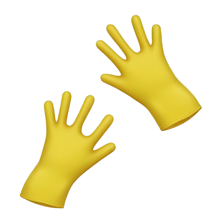 genmoji：黄色橡胶手套