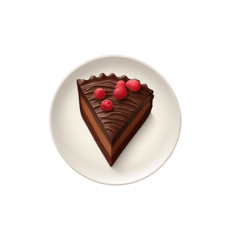絵文字：チョコレートケーキのスライス