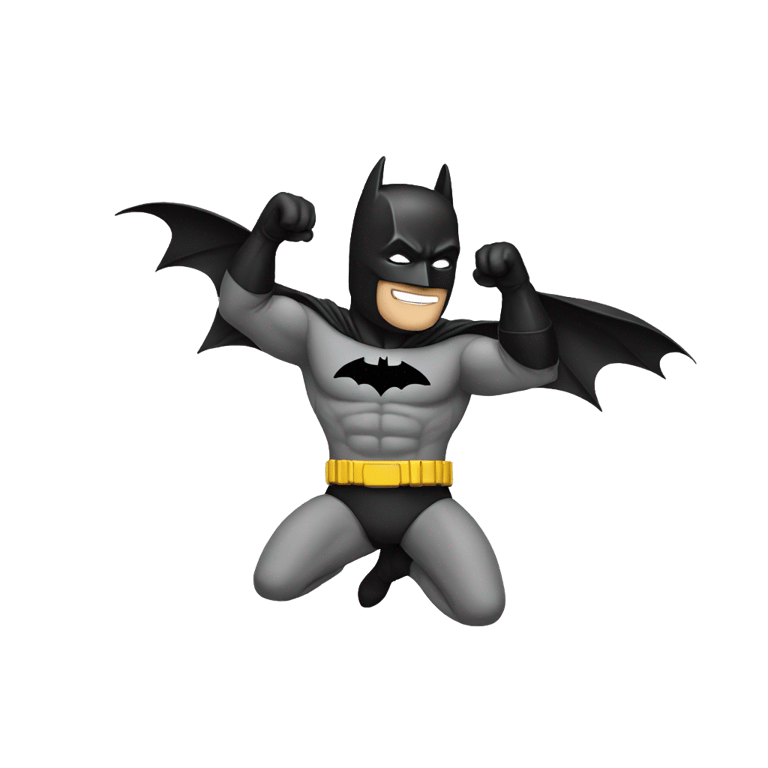 絵文字：batman doing a handstand