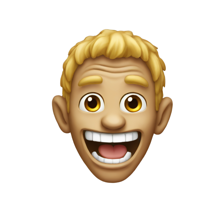 genmoji: make the troll face meme in emoji style