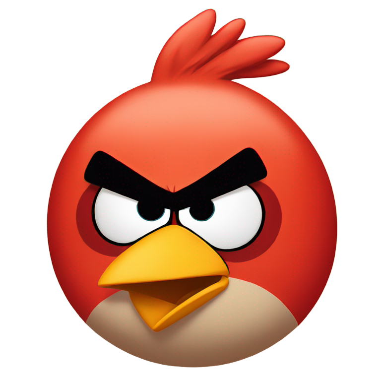 genmoji: Angry birds red