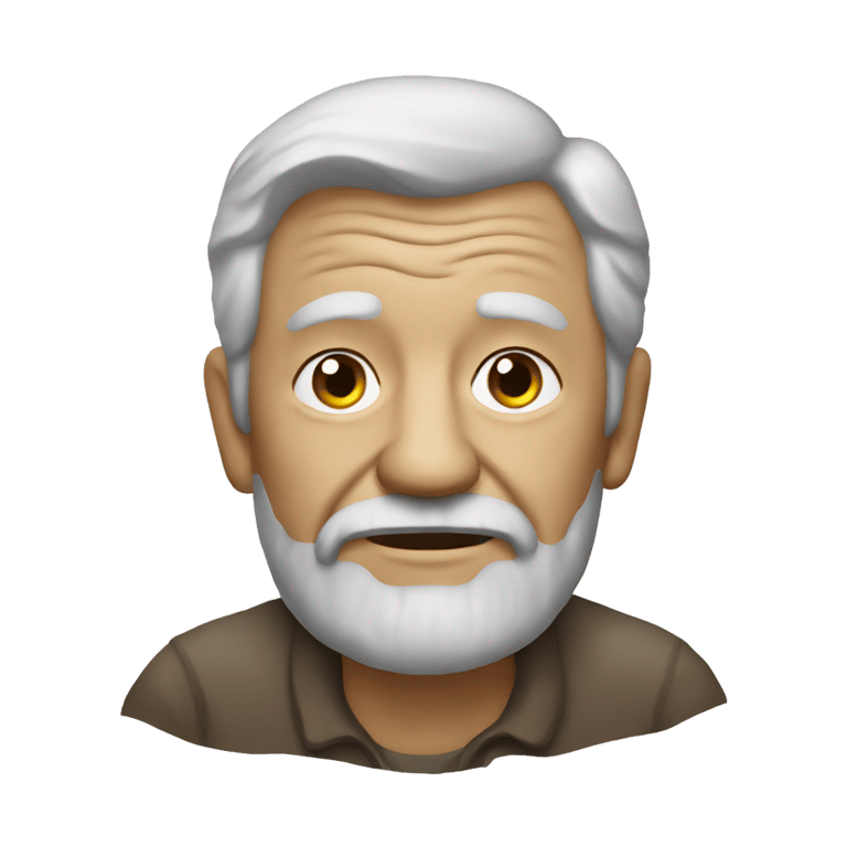 genmoji: muddy old man