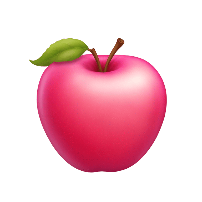 genmoji：粉红苹果