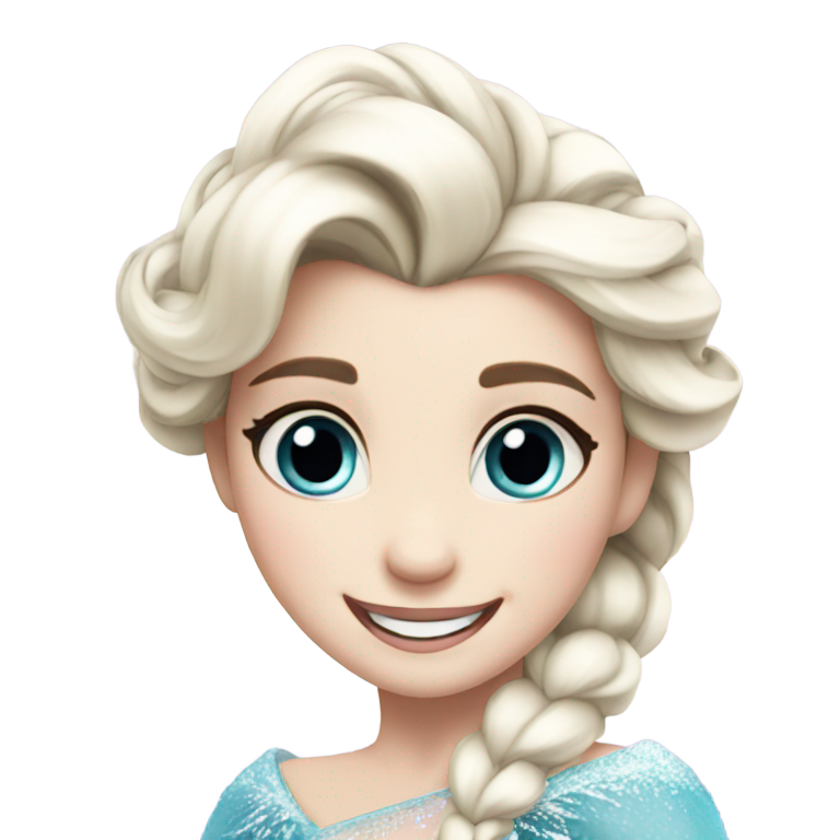 genmoji：happy elsa face