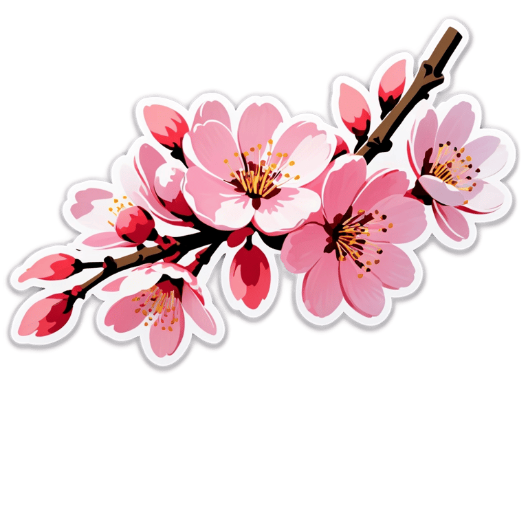 genmoji: Pink Japanese cherry blossom