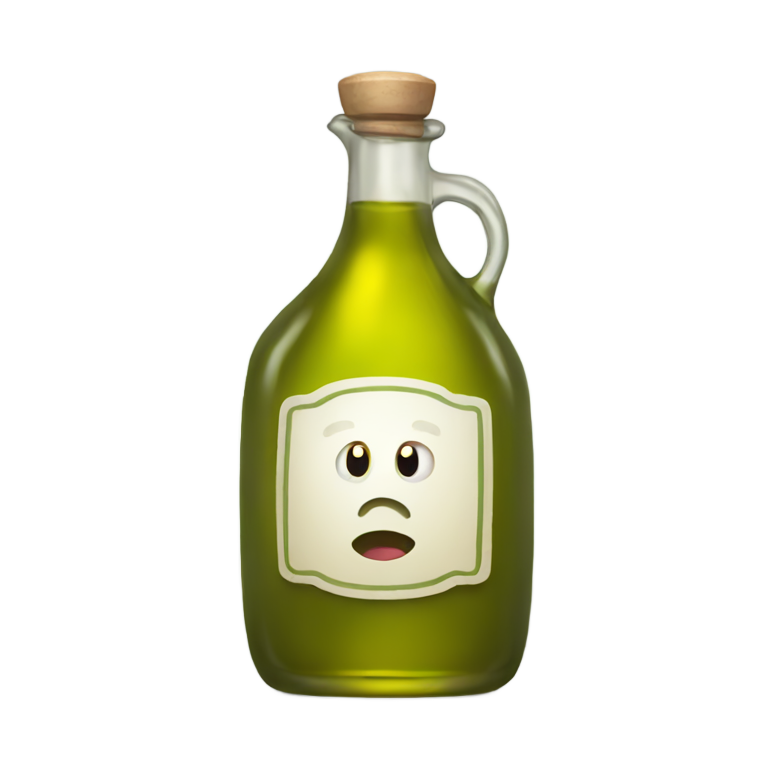 絵文字：オリーブオイルがとても冷たい