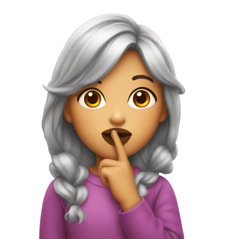genmoji：女孩送飞吻