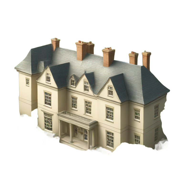 genmoji: Beautiful English countryside mansion