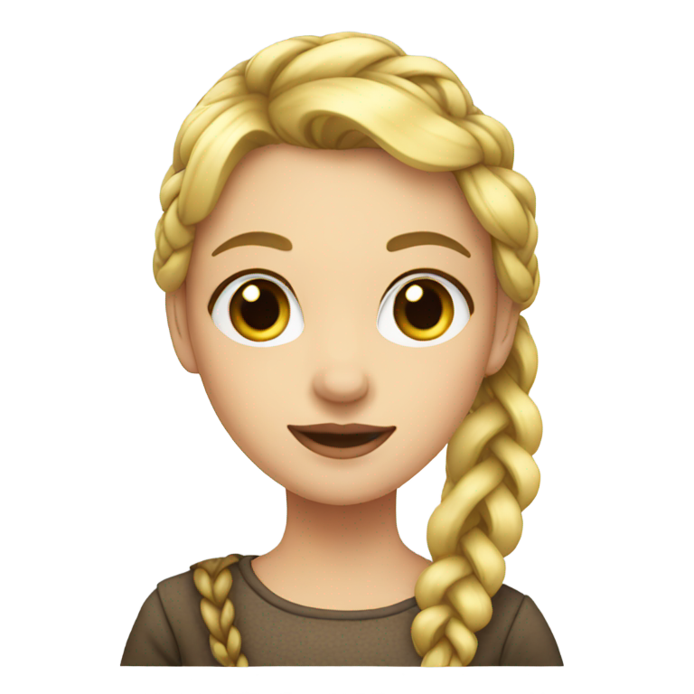 genmoji：金发辫子女孩，独眼