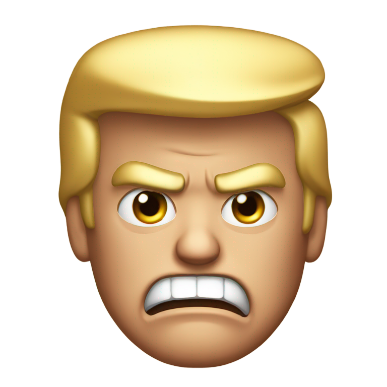 絵文字：ドナルド・トランプが激怒しています。