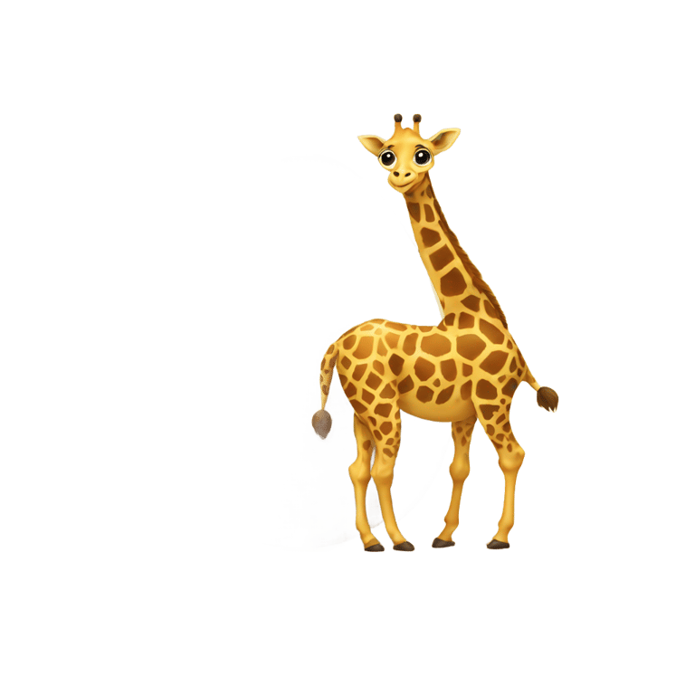 絵文字：giraffe lays an egg