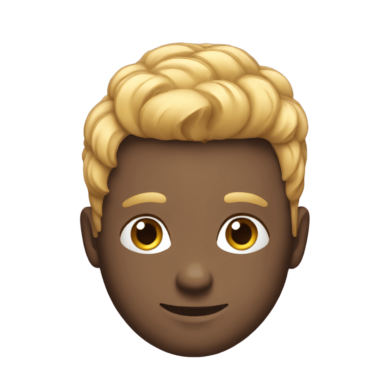 絵文字：make his hair smoother