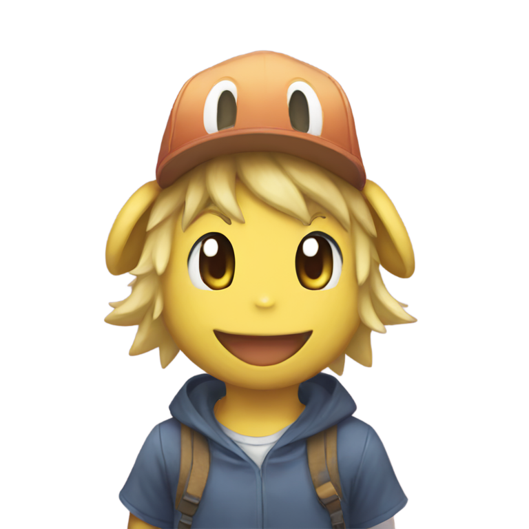 genmoji：一只搞笑的宝可梦，上面写着“去Discord”