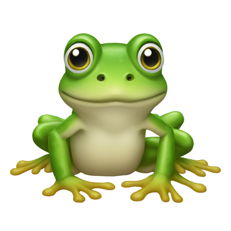 genmoji：青蛙伸舌头