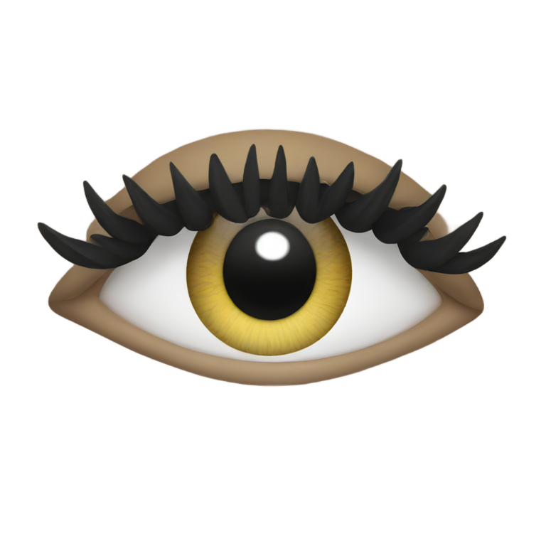 genmoji: Long eyelashes