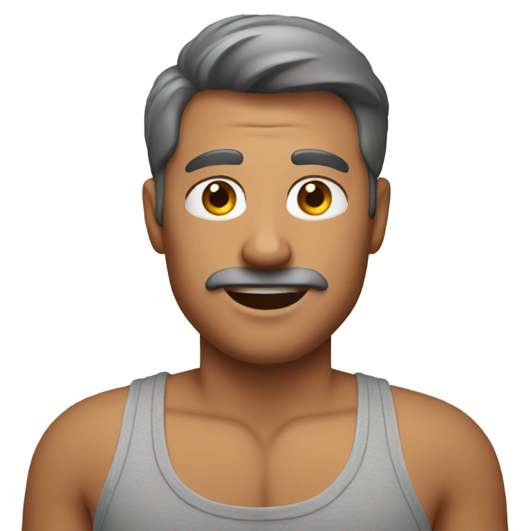genmoji：灰色内裤的爸爸