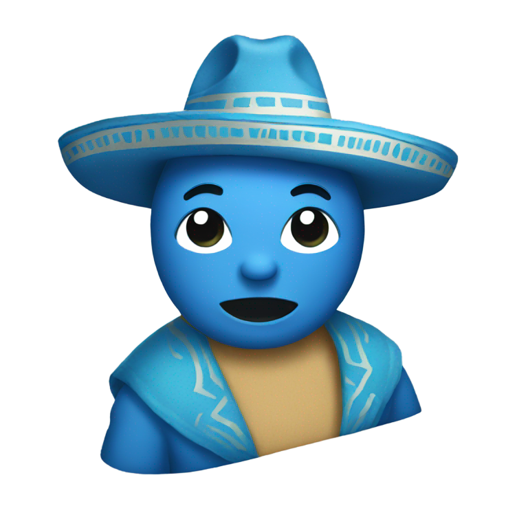 genmoji：蓝色玉米卷