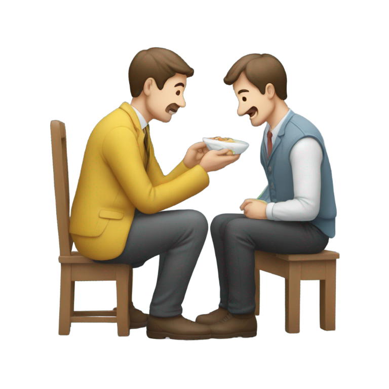 genmoji：一个男人在吃另一个男人的脚