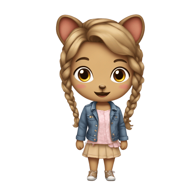 genmoji：可爱的动物穿着女装