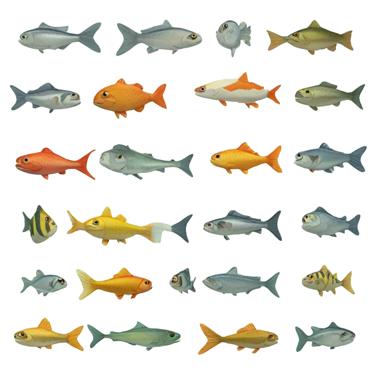 genmoji：A calendar of fishes