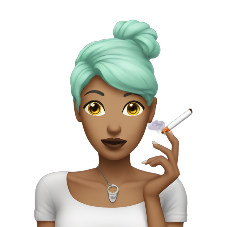 genmoji：极端的同性恋女性吸大麻烟