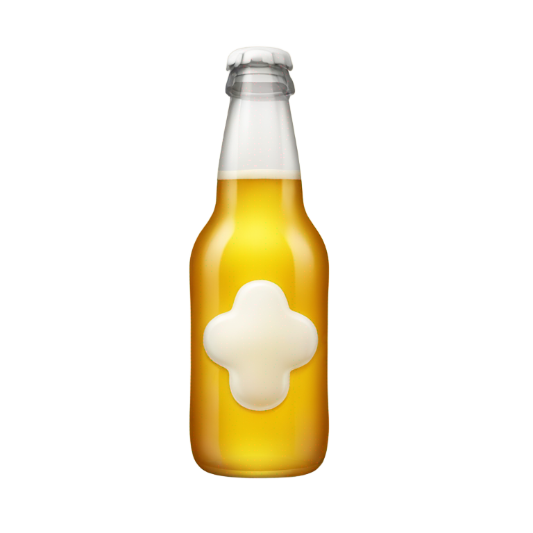 絵文字：ミルクとビールの組み合わせ