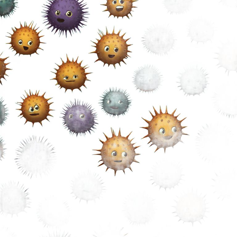 絵文字：some sea urchins rocking mp3s