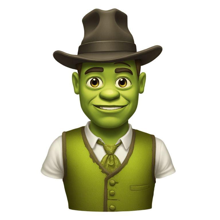 genmoji : Pimp shrek