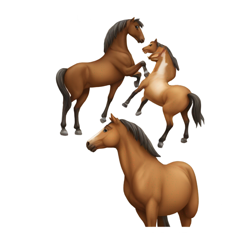 genmoji: 1 man 1 horse but the horse is having sex with the man