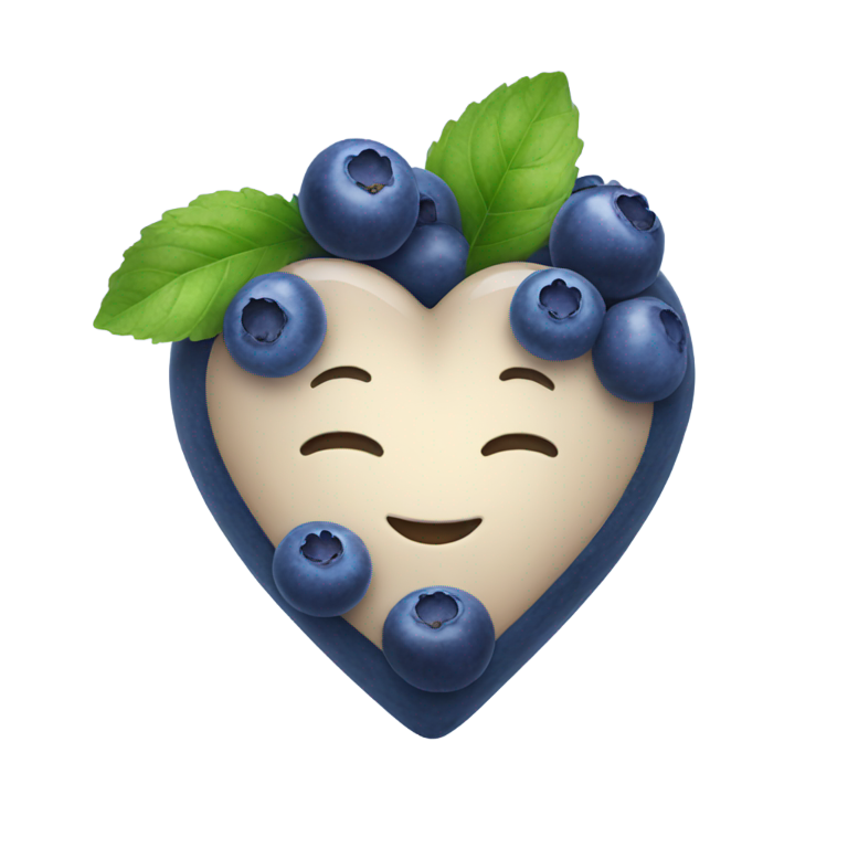 genmoji：心形蓝莓