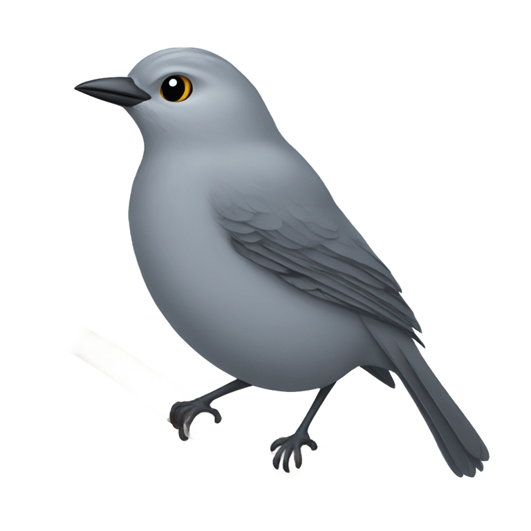 genmoji : Grey Catbird